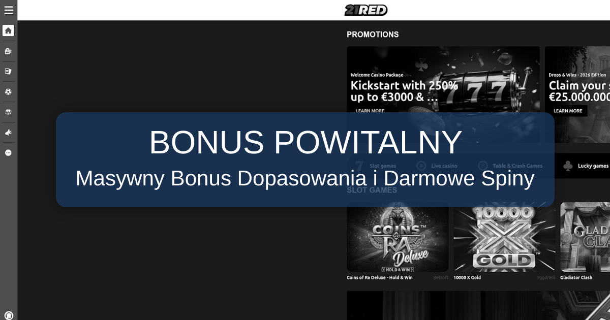 21Red Casino Polska - Legalne Kasyno Online